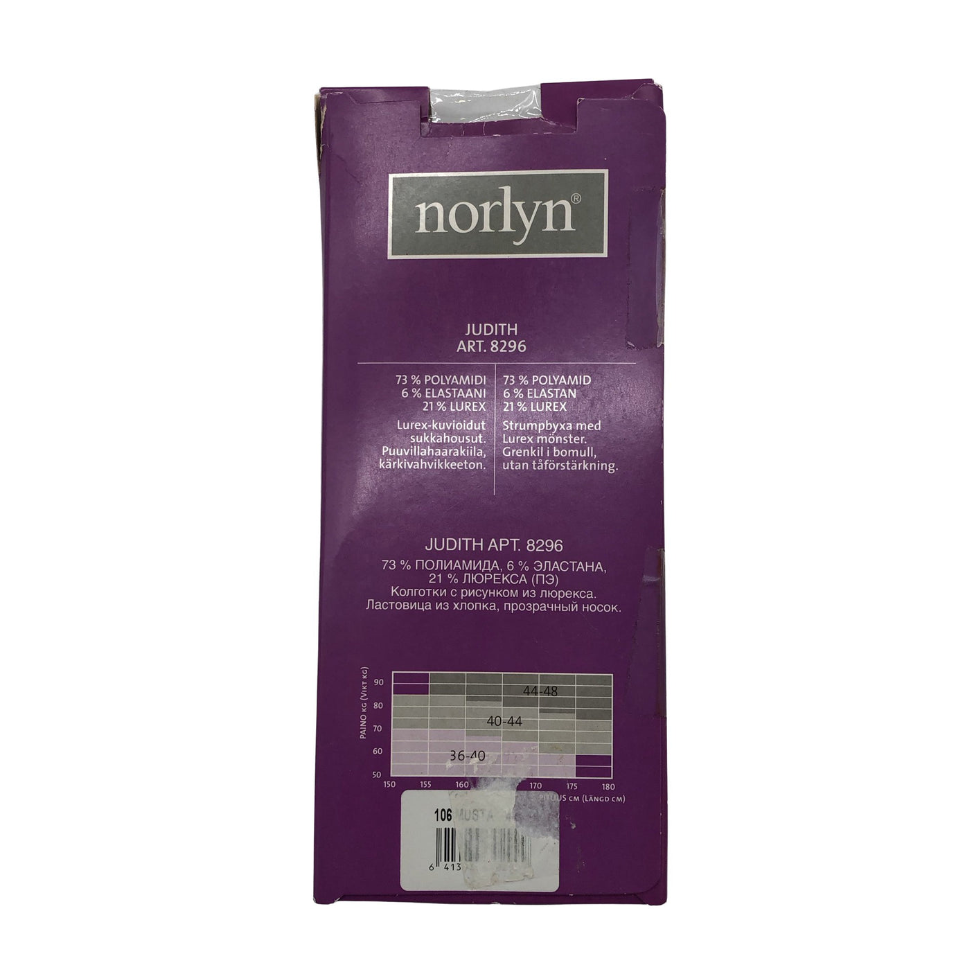 Unisex Norlyn - Stockings, thin, size 44 - Black (4)