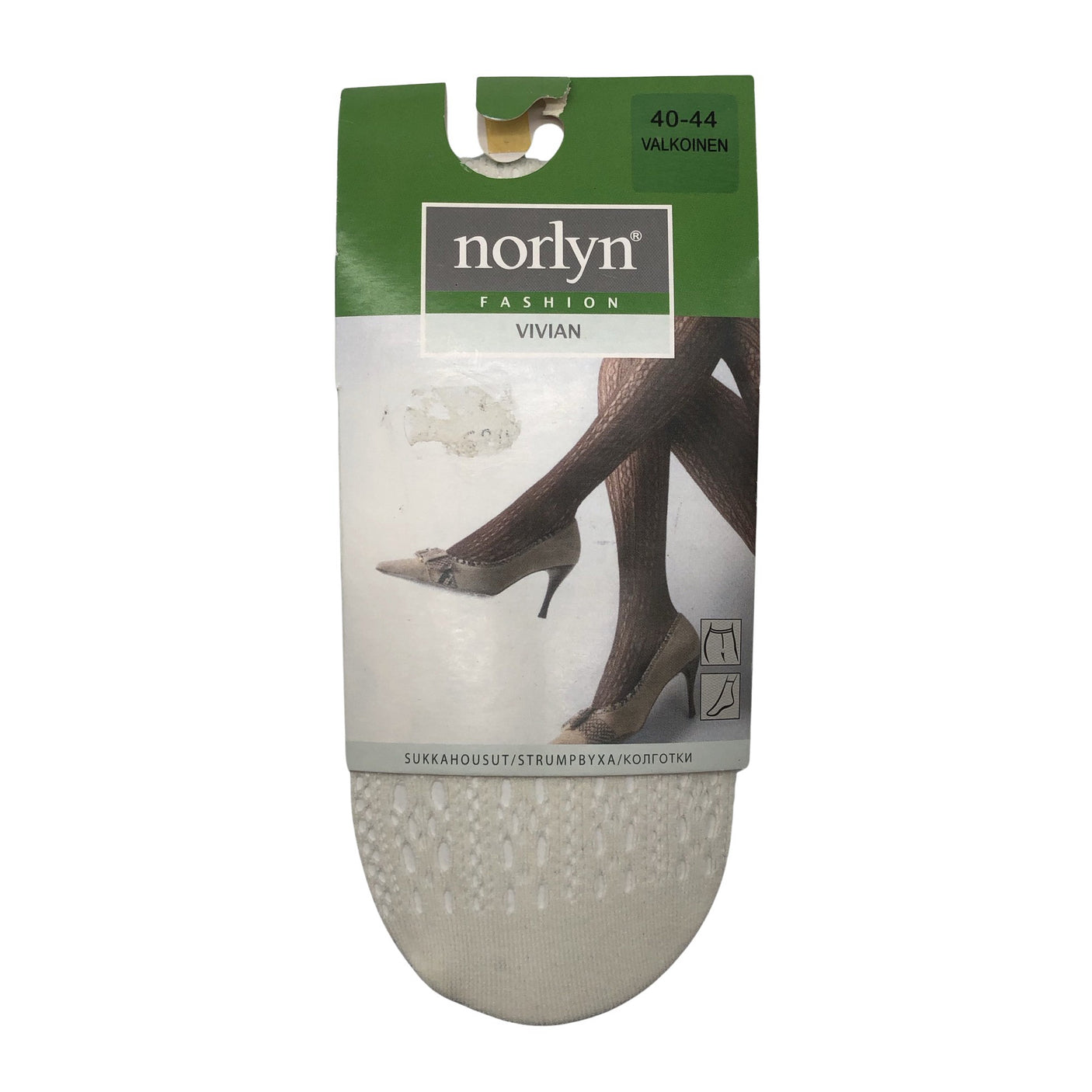 Unisex Norlyn - Stockings, thin, size 40 - Natural white (1)