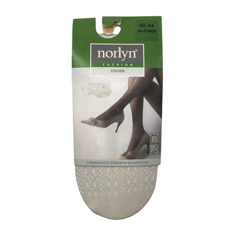 Unisex Norlyn - Stockings, thin, size 40 - Natural white ()