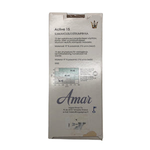 Unisex Amar - Stockings, thin, size 36 - Beige (3)