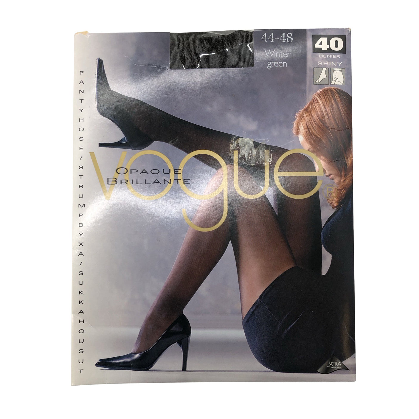 Unisex Emmy - Stockings, thin, size 44 - Green (2)
