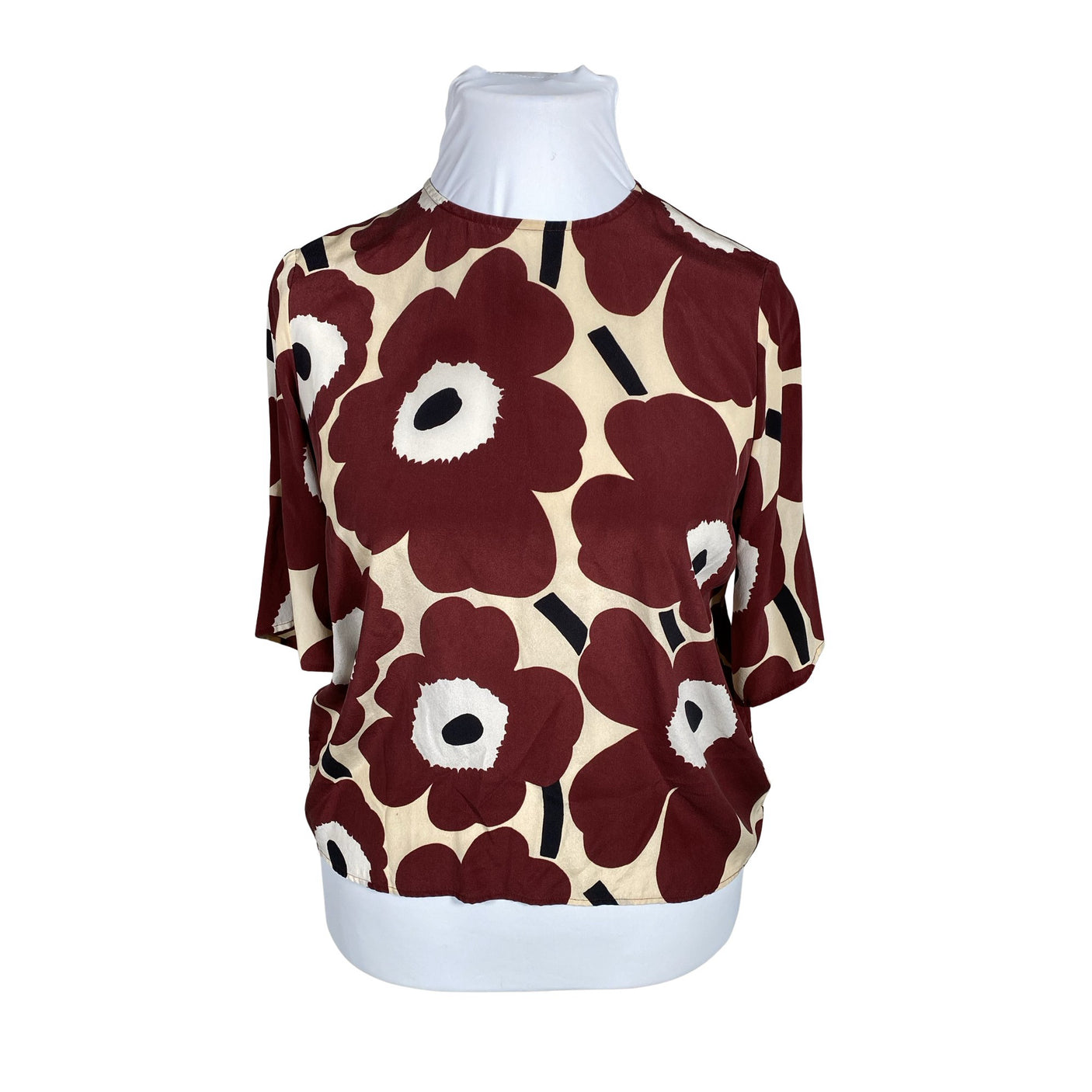 Unisex Marimekko - Short-sleeved blouse, size 42 - Red (1)