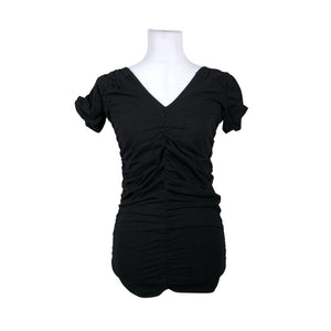 Unisex Even&Odd - Short-sleeved blouse, size 38 - Black (1)