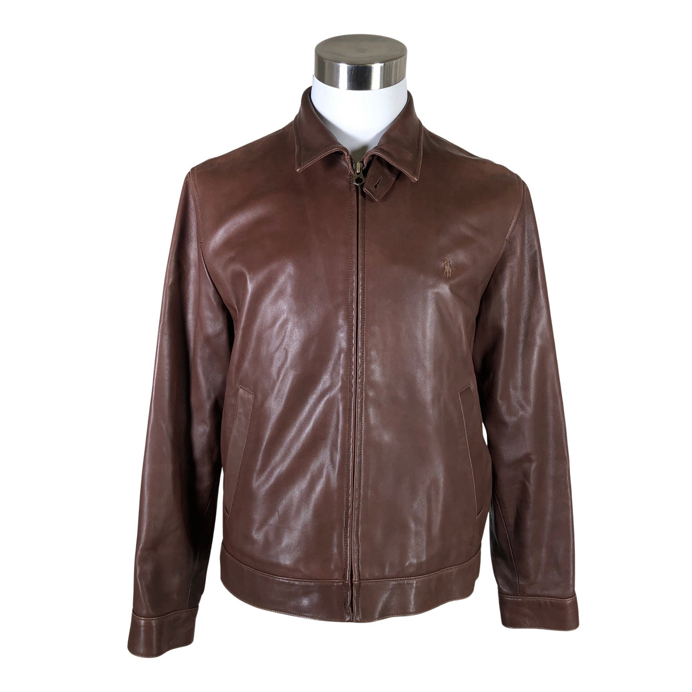 Polo Ralph Lauren - Nahkatakki, koko M - 