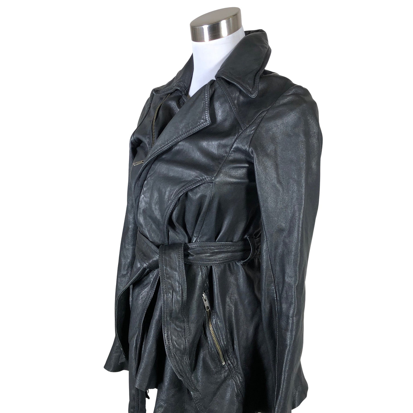 Unisex All Saints - Nahkatakki, koko 36 -  (3)