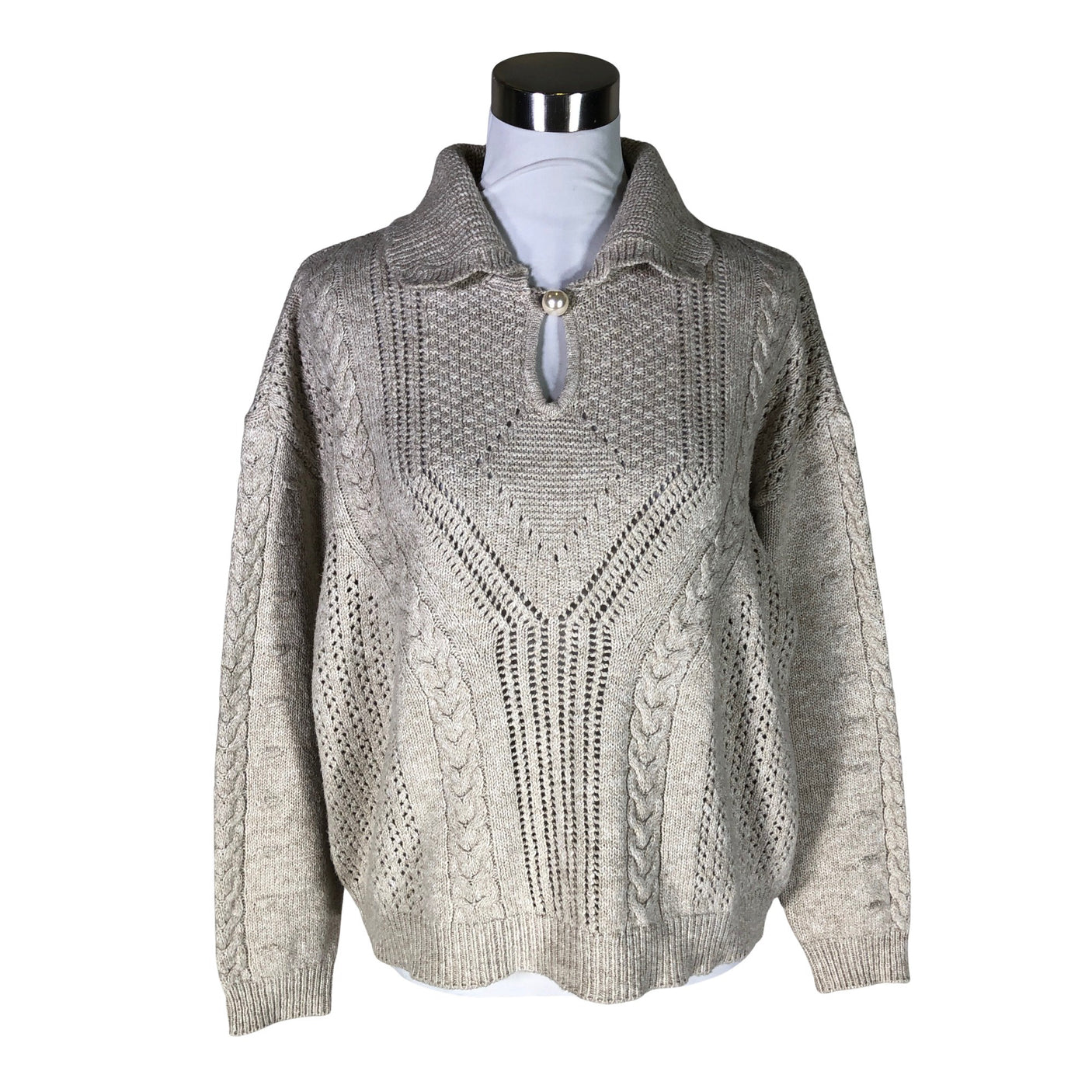 Unisex Cream - Neulepaita, koko 38 -  (1)