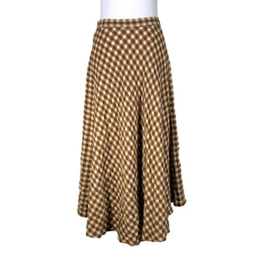 Unisex Samuji - Fabric skirt, size 38 - Brown (2)