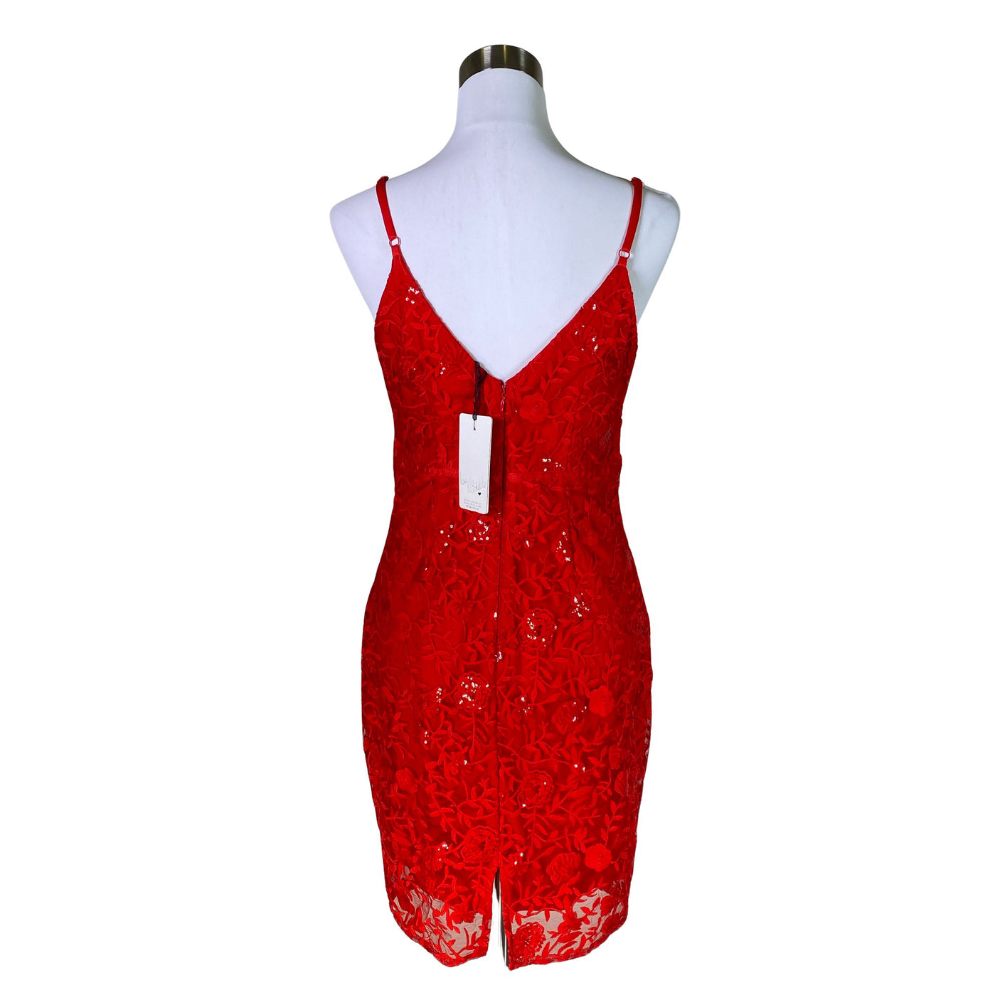 Unisex Lipsy London - Party dress, size 38 - Red (2)