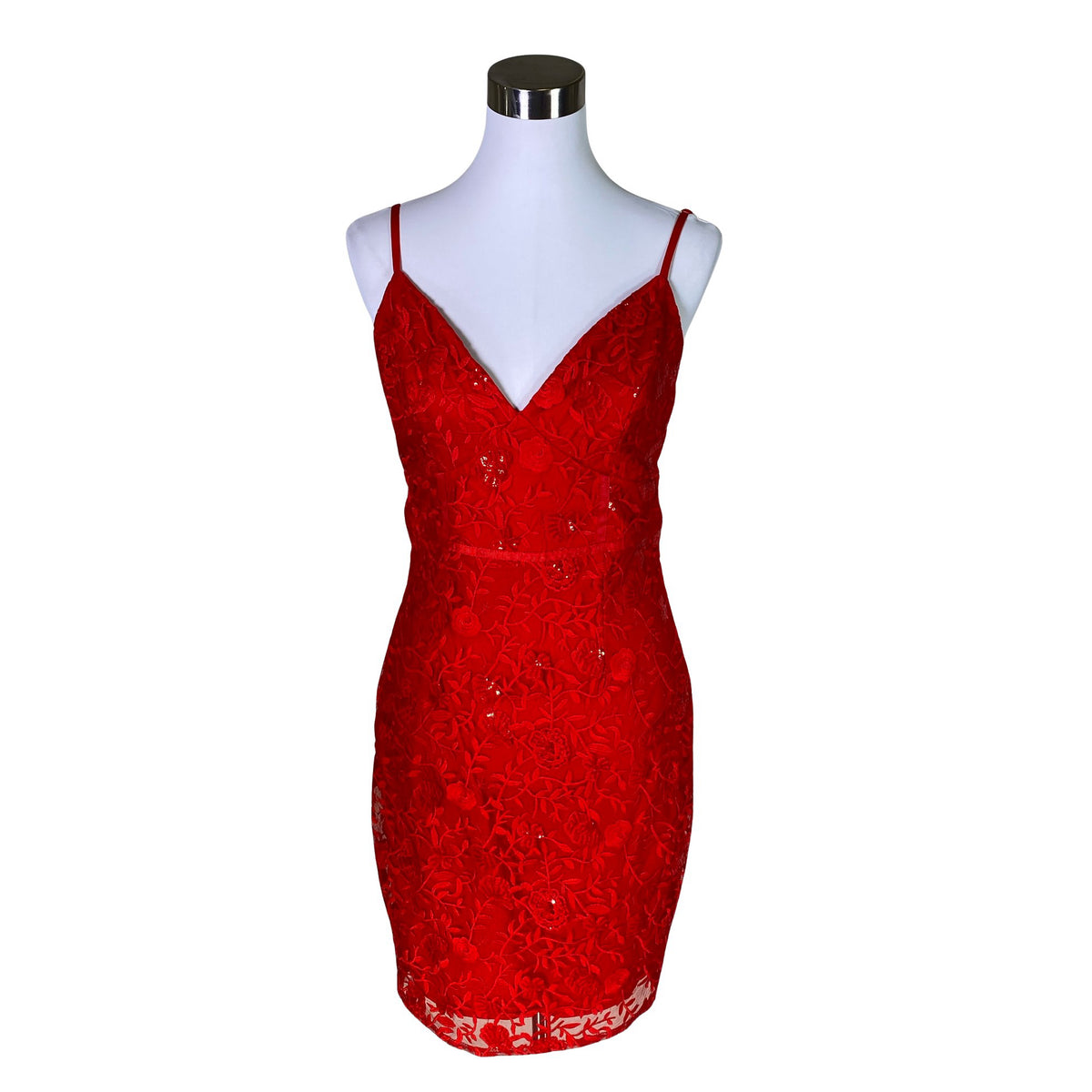Unisex Lipsy London - Party dress, size 38 - Red (1)