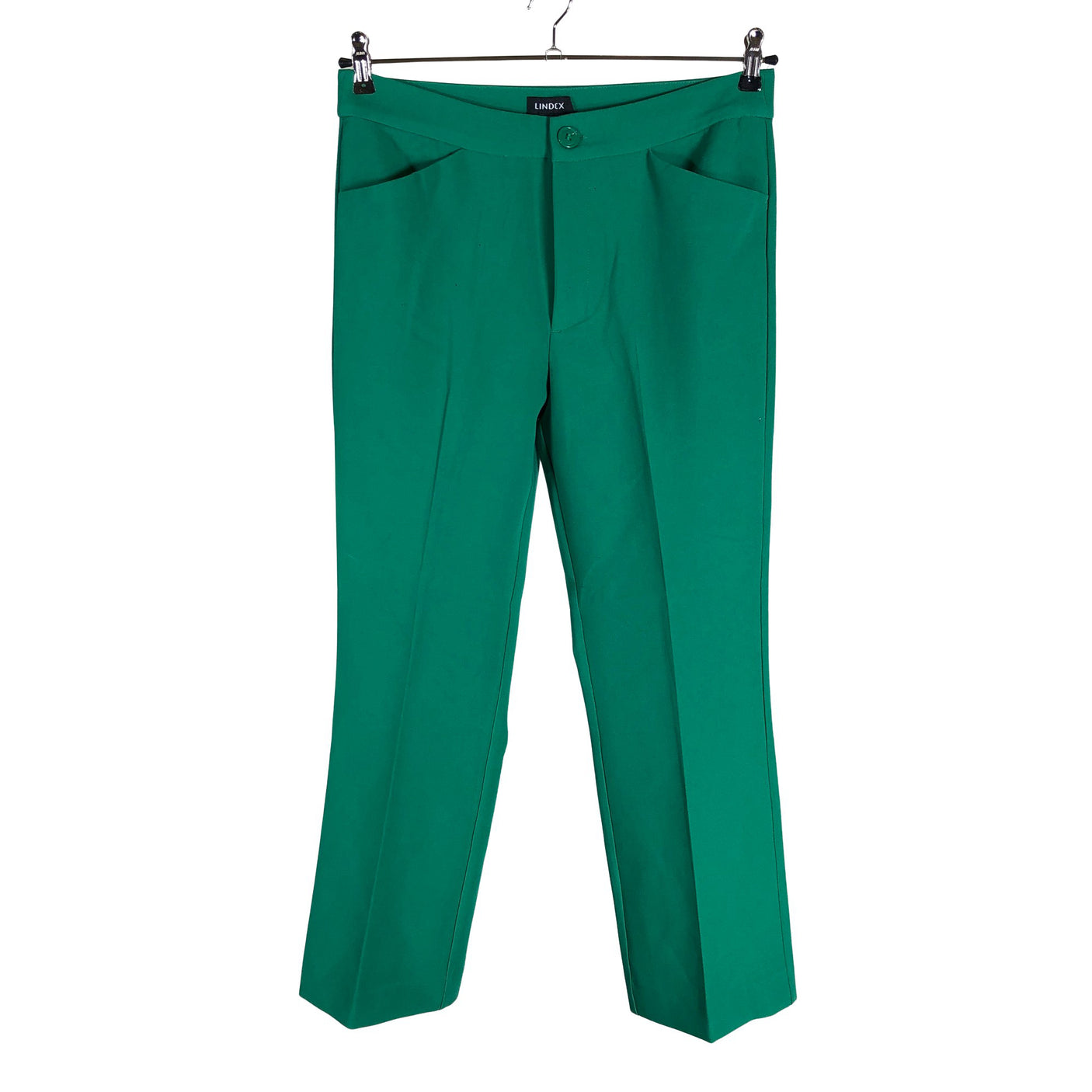 Unisex Lindex - Straight leg trousers, size 40 - Green (1)