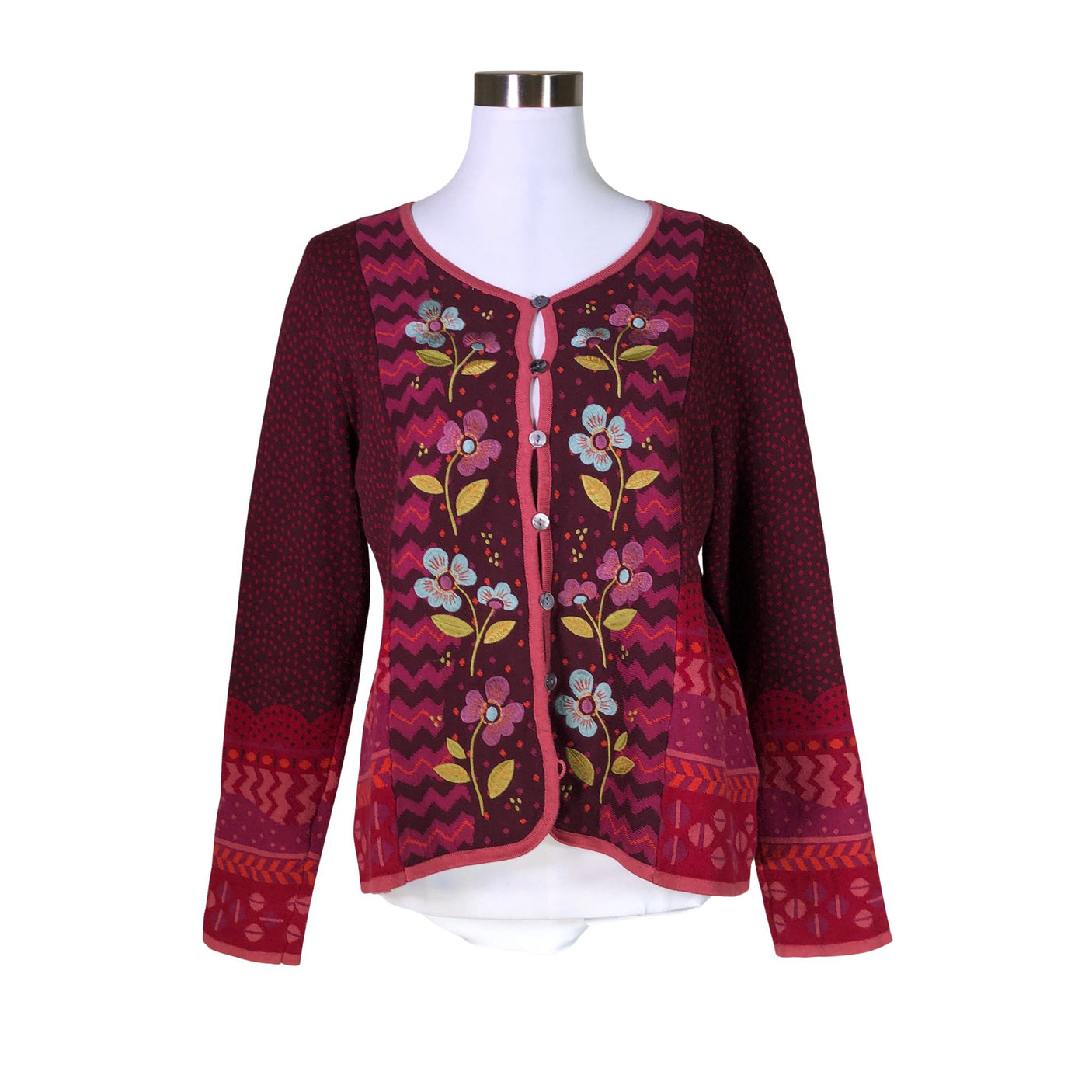 Unisex Gudrun Sjöden - Cardigan, size 38 - Wine red (1)