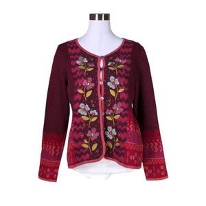 Unisex Gudrun Sjöden - Cardigan, size 38 - Wine red (1)