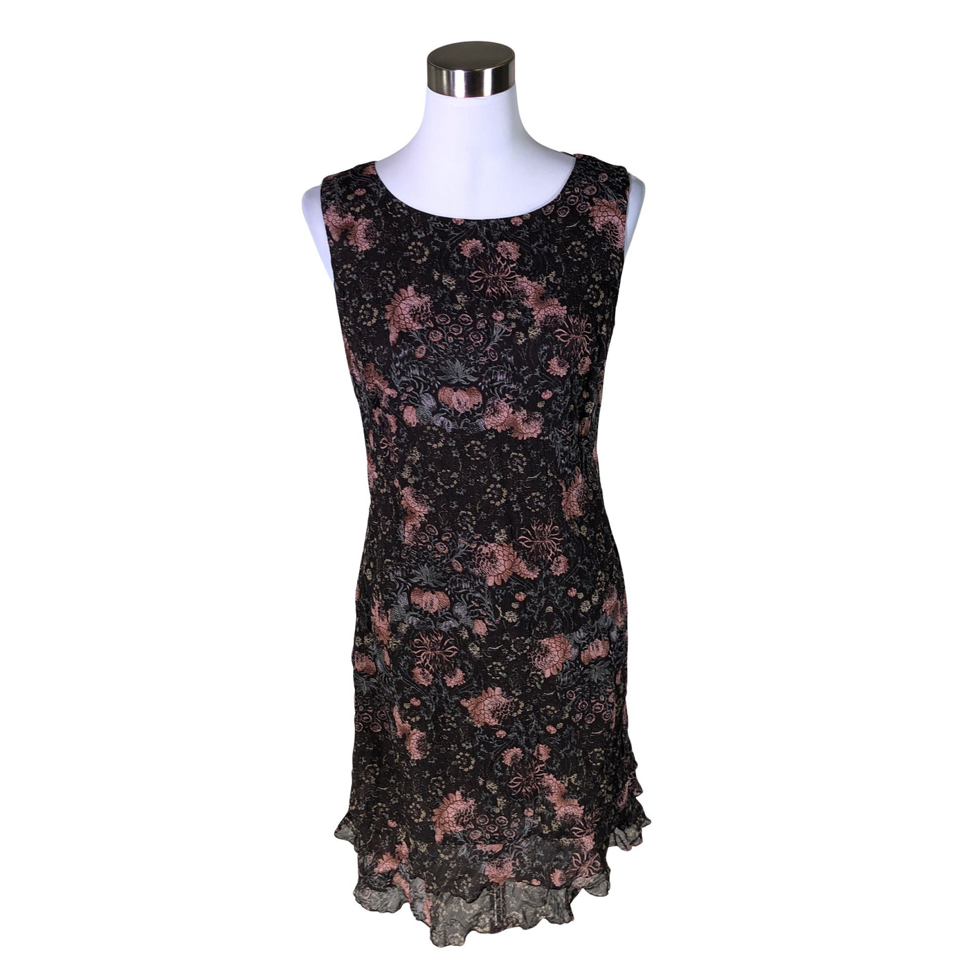Unisex Your Face - Schiffon dress, size 40 - Brown (1)