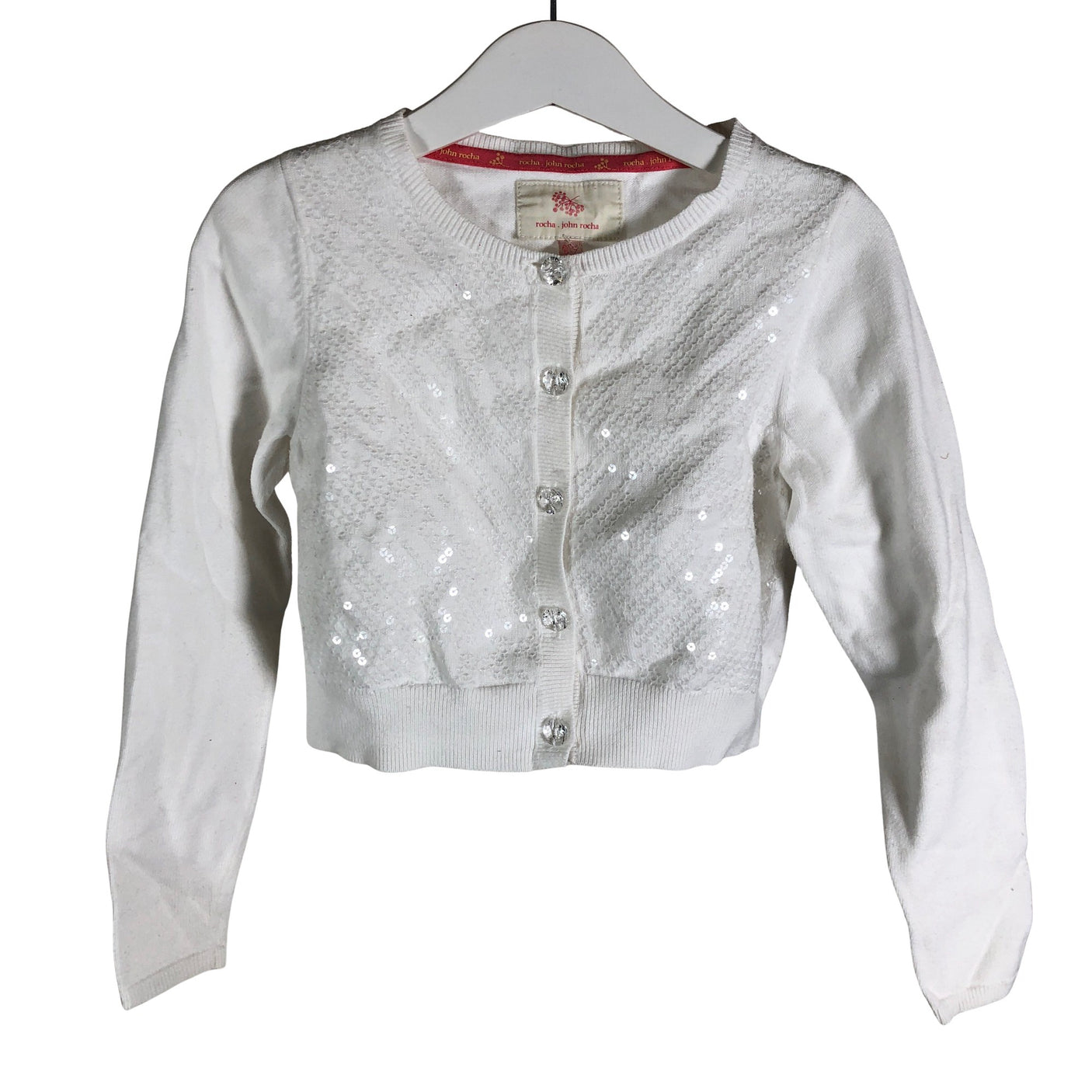 Unisex RJR John Rocha - Knit bolero jacket, size 116 - 122 - White (1)