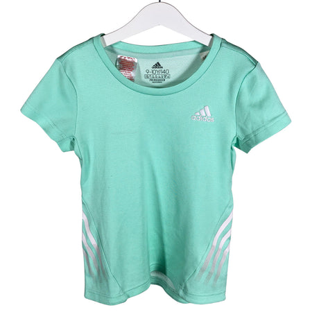 Unisex Adidas - Sports shirt, short sleeve, size 134 - 140 - Green ()