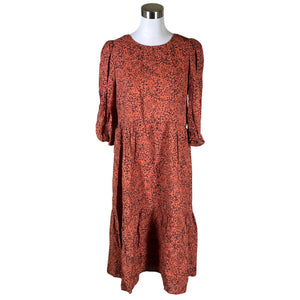 Unisex Selected - Schiffon dress, size 38 - Brown (1)