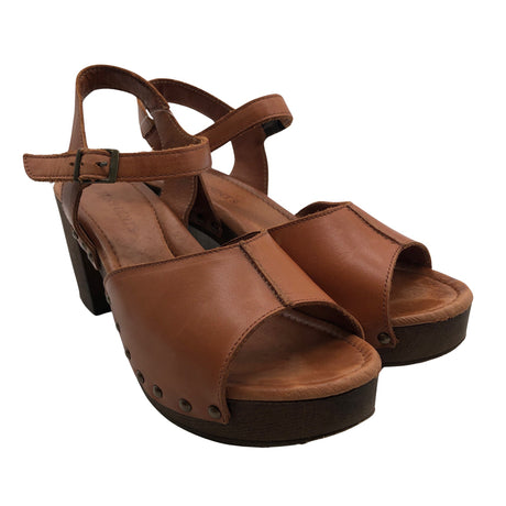 Unisex Ten Points - Heeled sandals, size 40 - Brown (2)