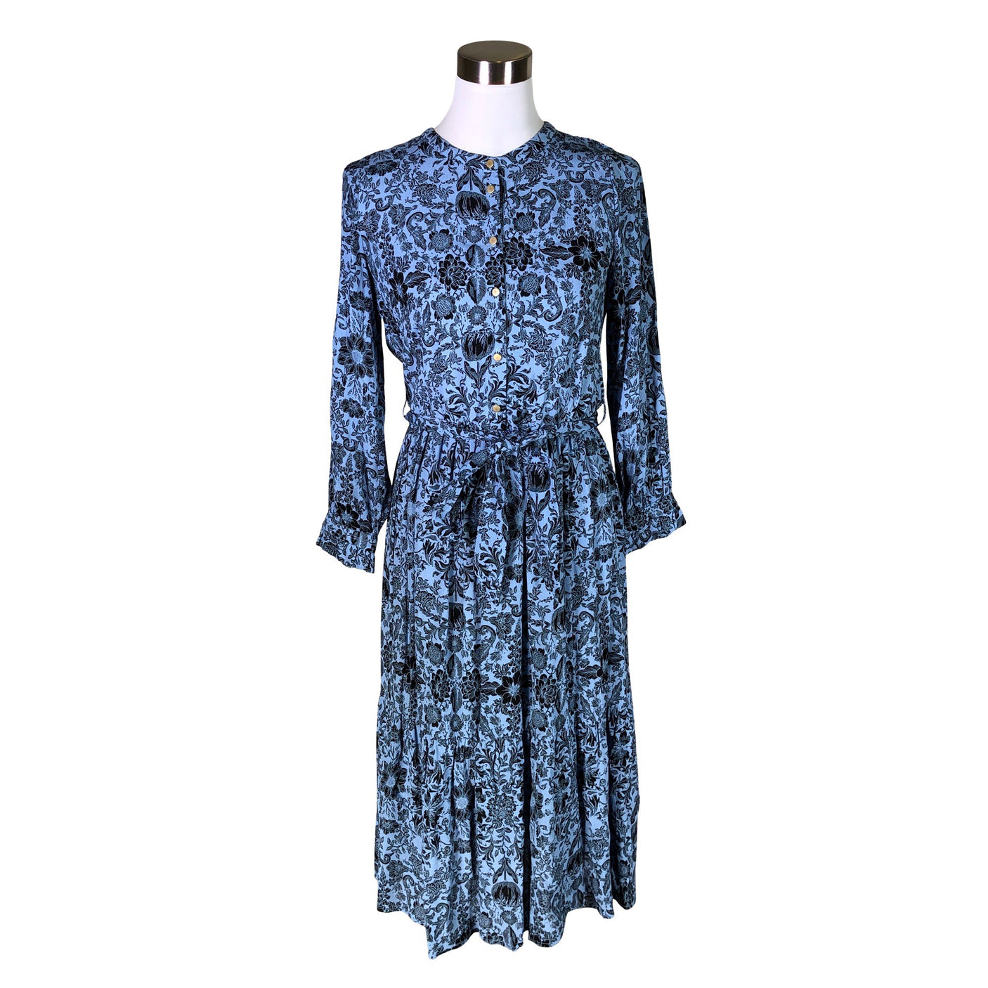 Unisex Noa Noa - Schiffon dress, size 34 - Blue (1)