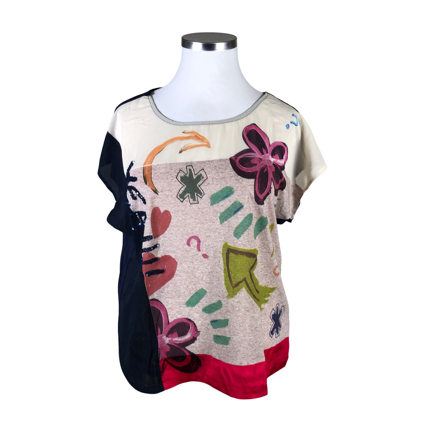 Unisex Desigual - Lyhythihainen pusero, koko 44 -  (1)