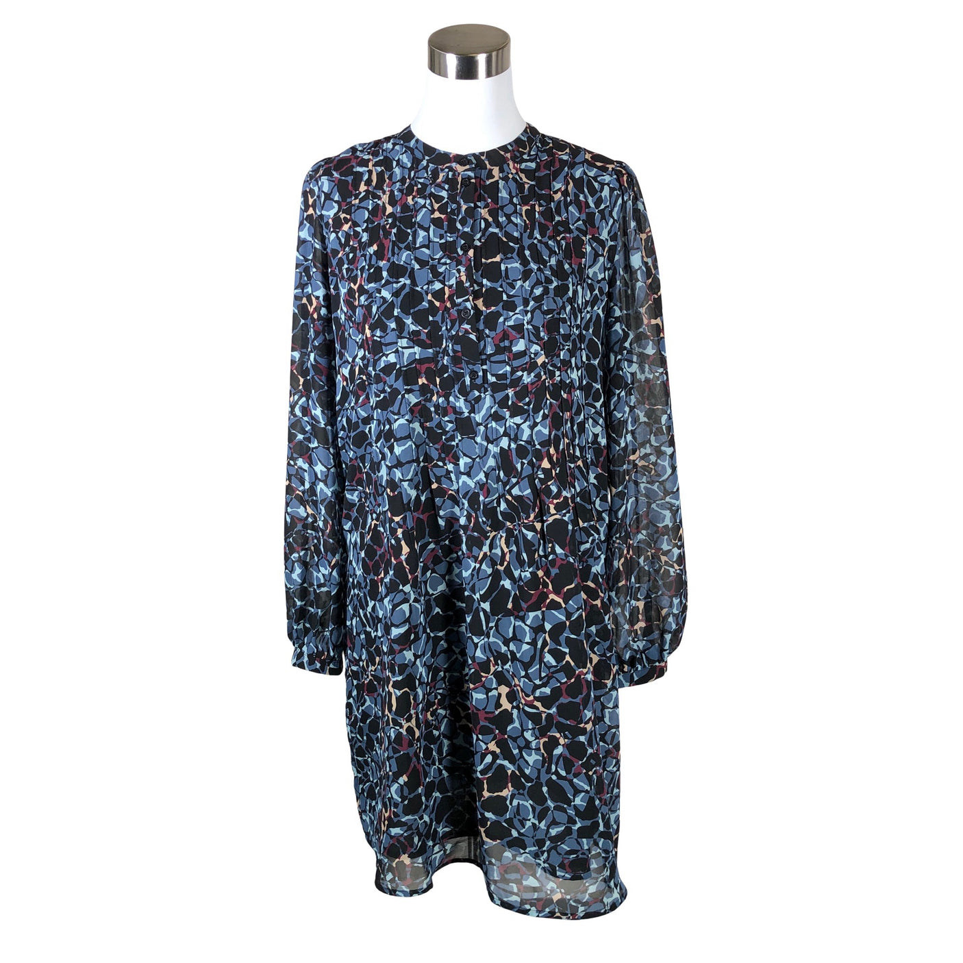 Unisex Esprit - Schiffon dress, size 40 - Blue (1)