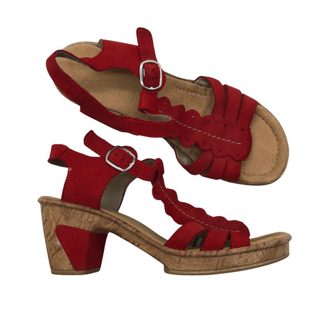 Unisex Rieker - Heeled sandals, size 38 - Red ()