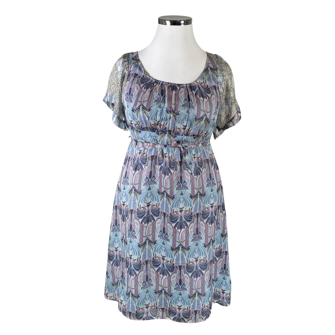 Unisex Esprit - Schiffon dress, size 42 - Blue (1)