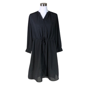 Unisex Selected - Schiffon dress, size 40 - Black (1)