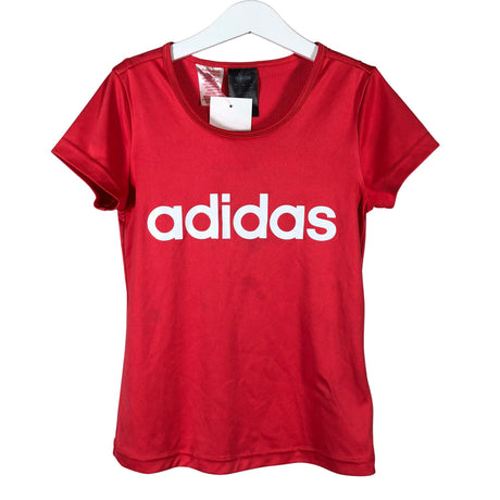Unisex Adidas - Sports shirt, short sleeve, size 134 - 140 - Red ()