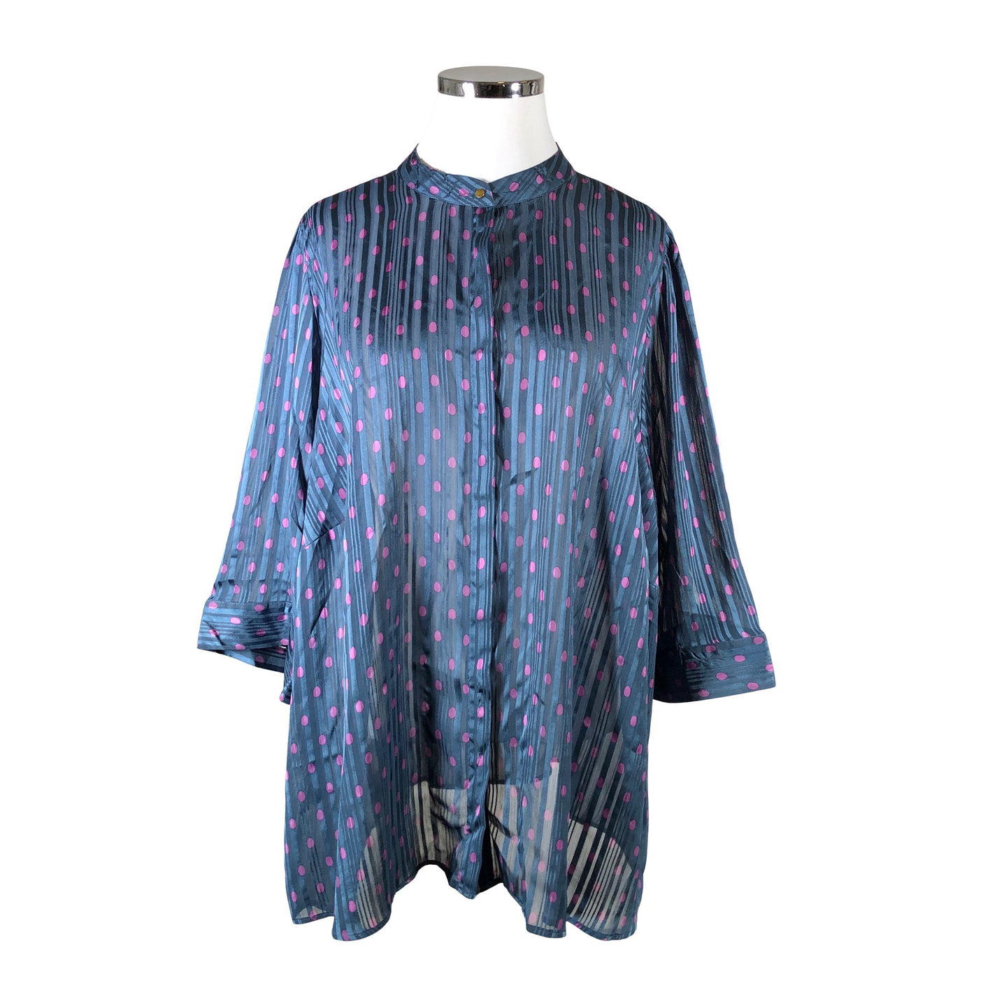 Unisex Zizzi - Short-sleeved blouse, size 58 - Blue (1)