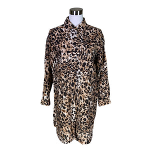 Unisex InWear - Schiffon tunic, size 38 - Brown (1)