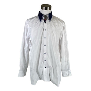 Unisex Finshley & Harding - Collared shirt, size XXL - White (1)