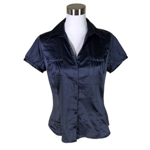 Unisex Easy Wear - Short-sleeved blouse, size 40 - Blue (1)