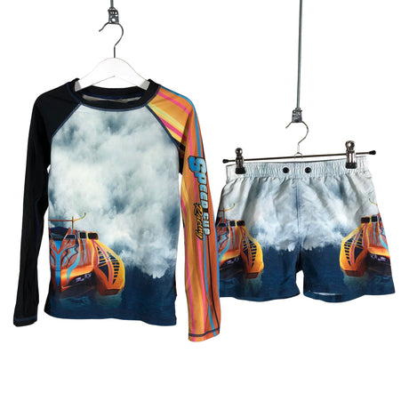 Unisex Molo Kids - Swim shirt, size 128 - 134 - Light blue ()