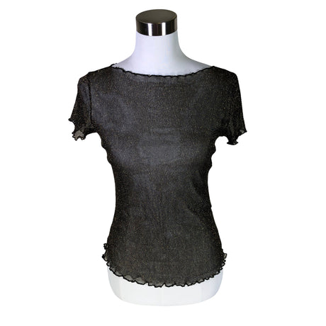 Unisex Chiquelle - Short-sleeved blouse, size 40 - Black ()