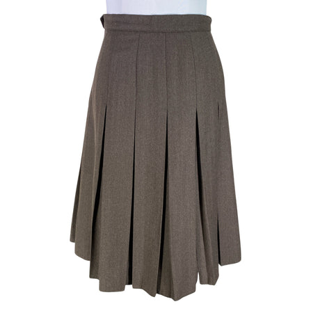 Unisex Hirsch - Pleated skirt, size 36 - Brown ()