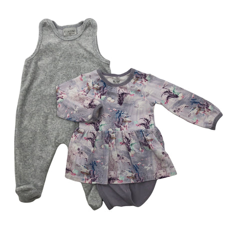 Unisex Fixoni - Romper, size 68 - 74 - Gray ()
