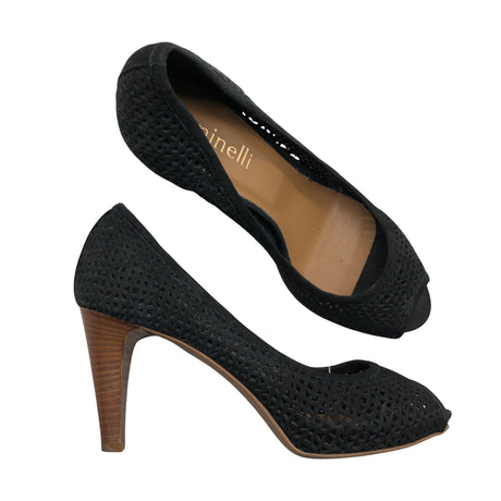 Unisex Minelli - Open toe high heel shoes, size 36 - Black ()