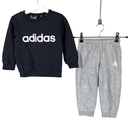 Unisex Adidas - Sweatshirt and pants set, size 86 - 92 - Blue ()