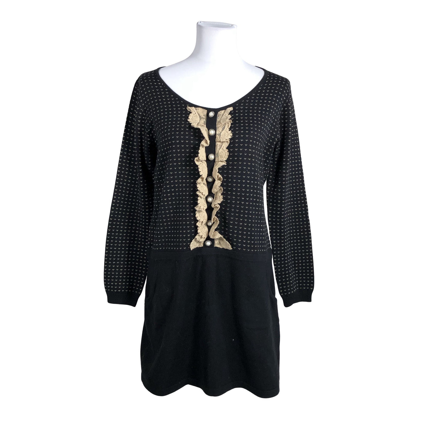 Unisex Darling - Knit dress, size 40 - Black (1)