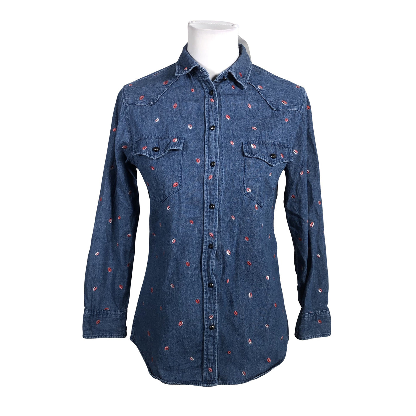 Unisex Hugo Boss - Denim shirt, size 34 - Blue (1)