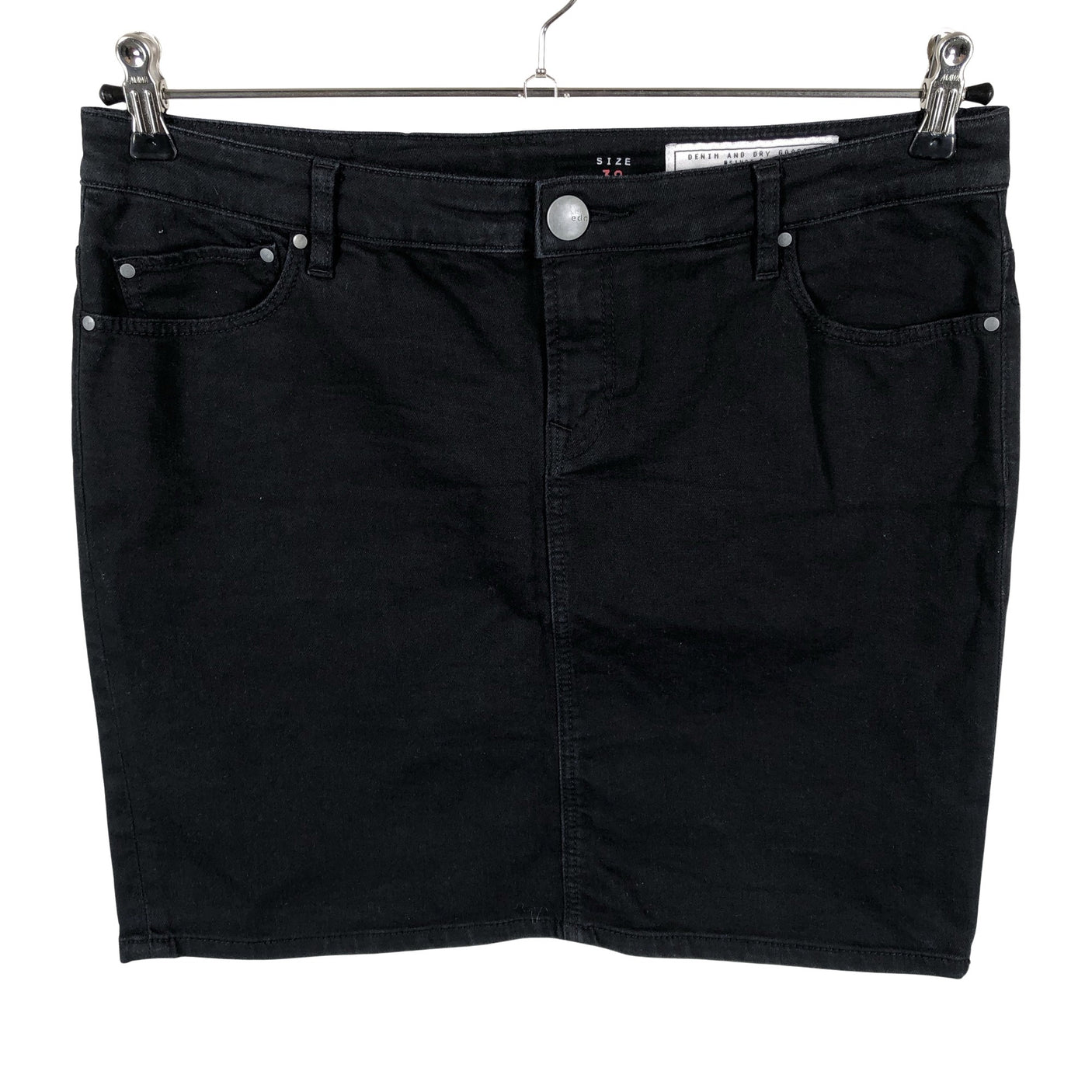 Unisex Esprit - Denim skirt, size 38 - Black (1)