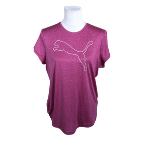 Unisex Puma - Sports shirt, short sleeve, size 40 - Violet (1)