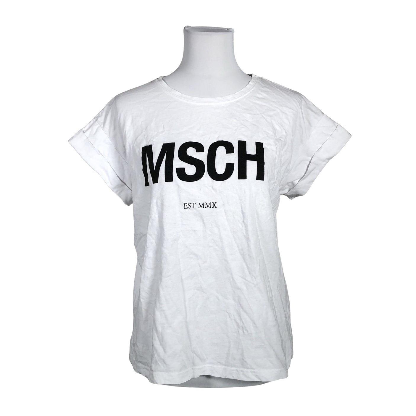Unisex MSCH Copenhagen - T-shirt, size 38 - White (1)
