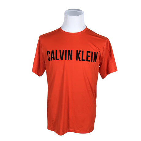 Unisex Calvin Klein - Sports shirt, short sleeve, size M - Orange ()