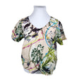 Unisex Cream - Short-sleeved blouse, size 42 - Light pink ()
