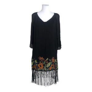 Unisex French Connection - Schiffon dress, size 38 - Black (1)