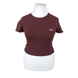 Unisex Fila - Sports shirt, short sleeve, size 42 - Wine red (1)