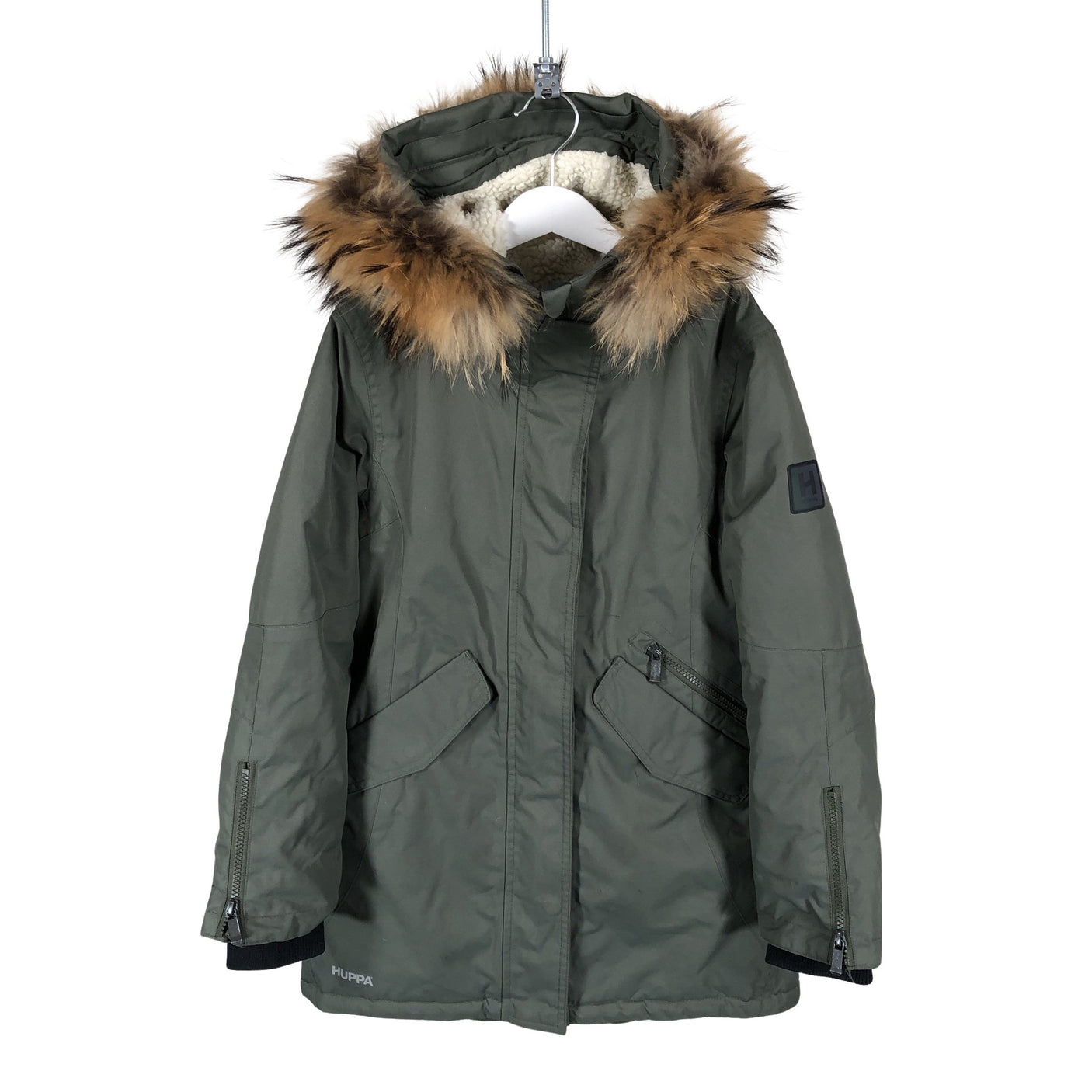 Unisex Huppa - Winter jacket, size 134 - 140 - Green (1)
