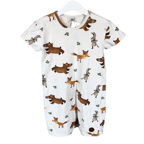 Unisex Blaa - Tricot dress, size 110 - 116 - White ()