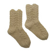 Unisex Handmade - Wool socks, size 35 - Beige ()